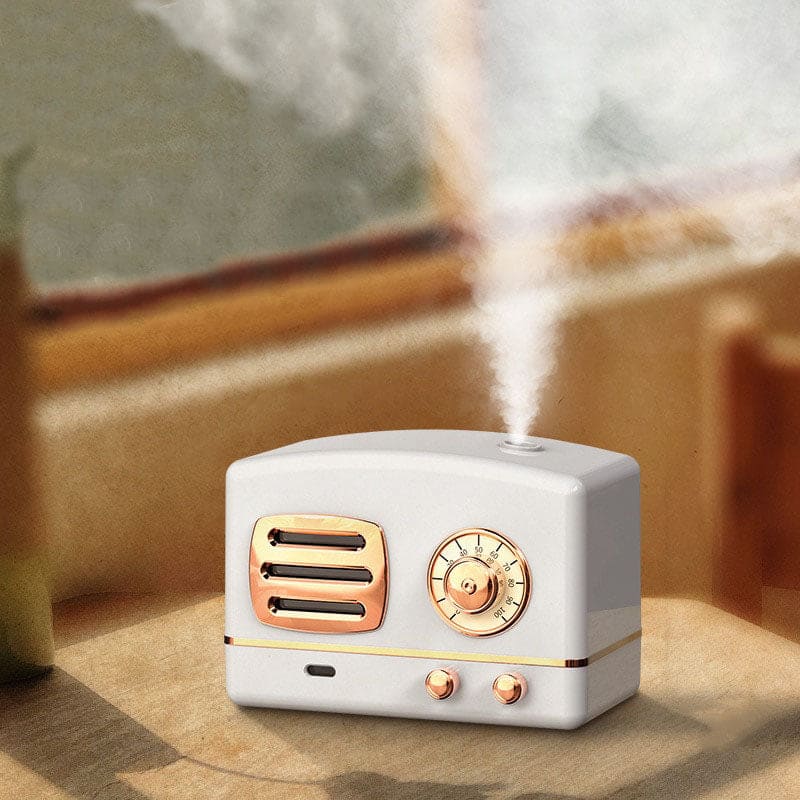 Humidificateur d’air design radio rétro rechargeable - SISKO / humidificateur silencieux des années 60