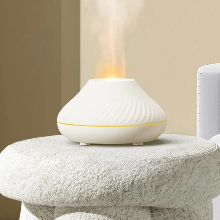 Humidificateur d’air diffuseur huiles essentielles / humidificateur d'air ultrasonique / humidificateur d'air effet flammes