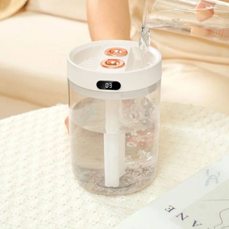 Humidificateur d'air double buse 1.5L - TIDIO