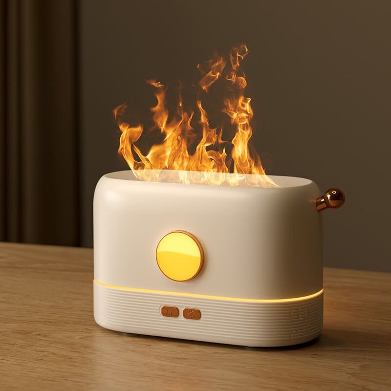 Humidificateur d’air effet flammes diffuseur HE - SONA / humidificateur d'air et diffuseur d'huiles essentielles avec effets de flammes