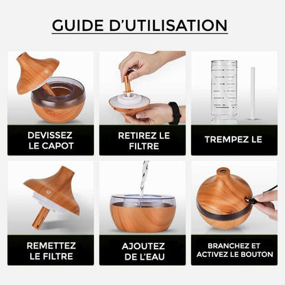 Humidificateur d'air huiles essentielles - VOLCANO