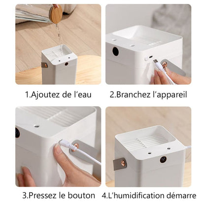 Humidificateur d'air hygromètre 2en1 3L - OLMOZ