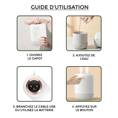 Humidificateur d'air maison 500ml - ELEGANCE