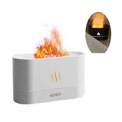 humidificateur d'air effet flammes - diffuseur huiles essentielles