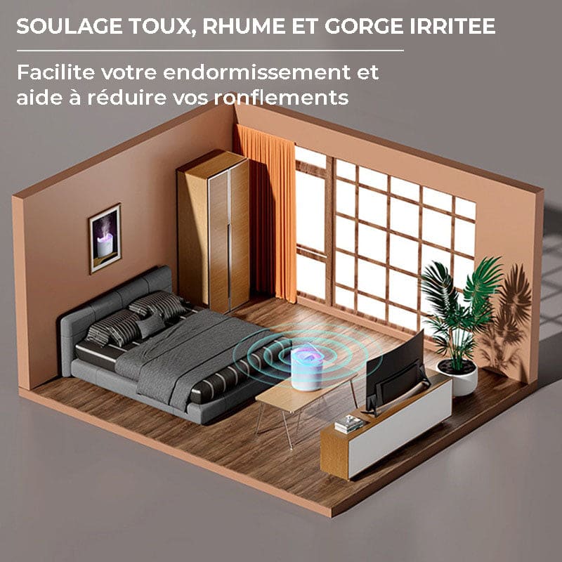 Humidificateur d'air puissant double brumisation 4.5L - PUREA