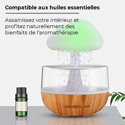 Humidificateur diffuseur huile essentielle fontaine effet pluie - MOOD