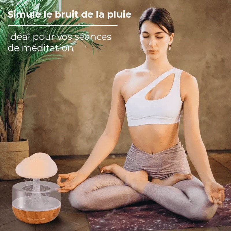 Humidificateur diffuseur huile essentielle fontaine effet pluie - MOOD