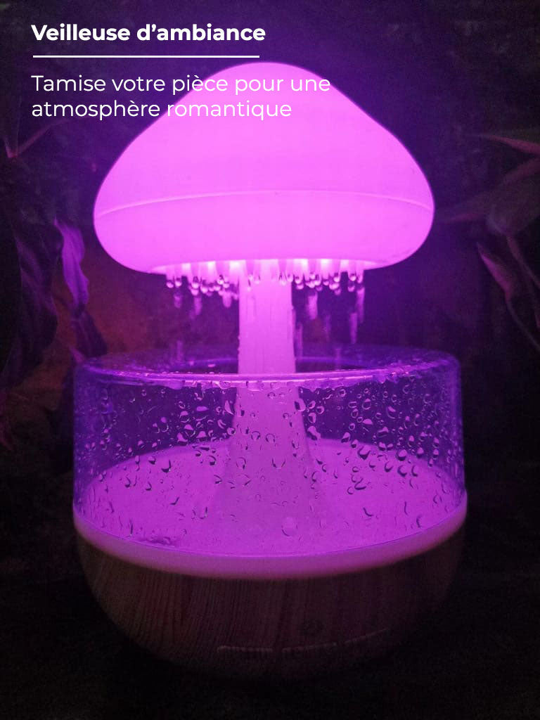 Humidificateur diffuseur huile essentielle fontaine effet pluie - MOOD
