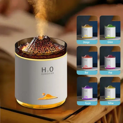 Humidificateur d'air silencieux effet volcanique - BRUMIX