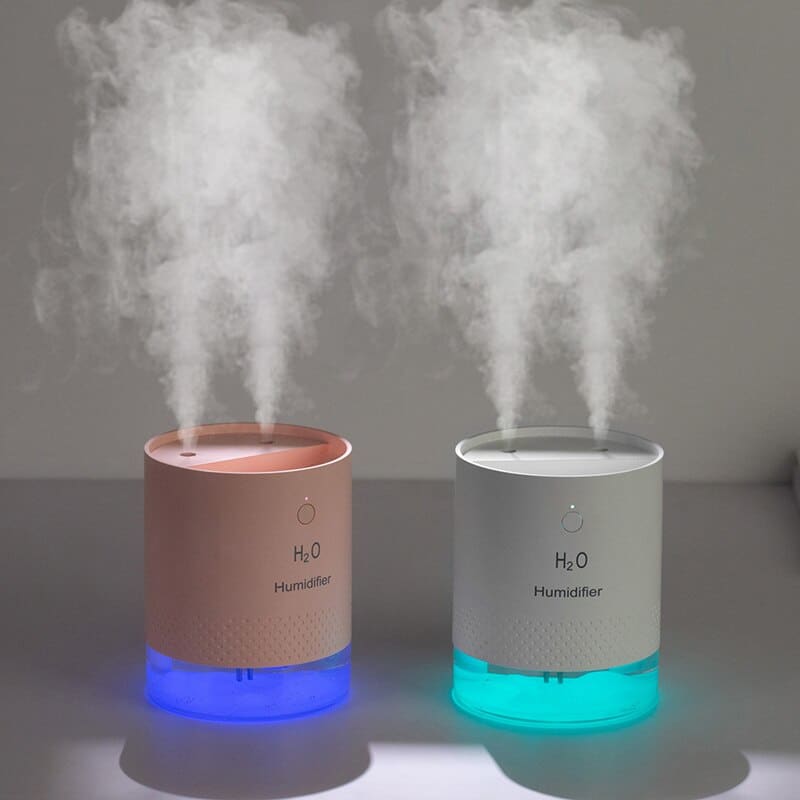 Humidificateur d'air silencieux et rechargeable à double spray - RIMBO