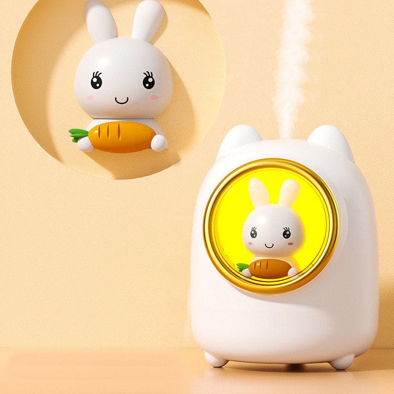 Humidificateur d’air veilleuse bébé pour chambre et bureau / humidificateur d'air design lapin blanc