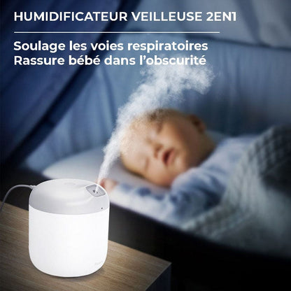 Humidificateur d'air veilleuse de chevet - PUREO