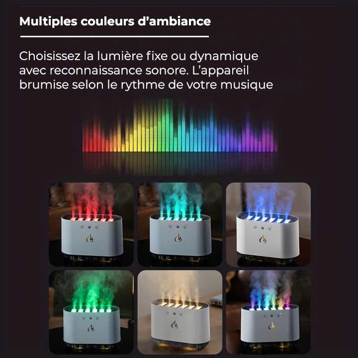 Humidificateur intelligent effet de flamme dynamique - GUILY