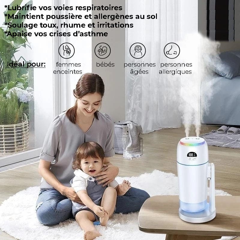 Humidificateur purificateur d'air inclinable - AQUA