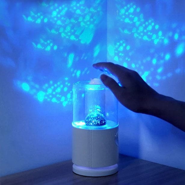 Humidificateur rotatif veilleuse projecteur étoiles bébé - WAPY