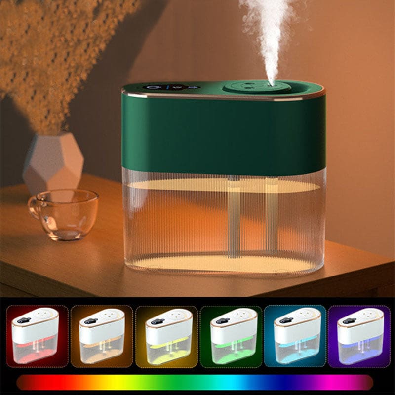 Humidificateur ultrasonique avec écran LCD et triple buse - GALEO