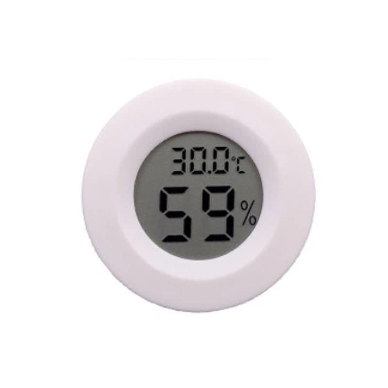 Hygromètre thermomètre 2en1 à pile - Blanc
