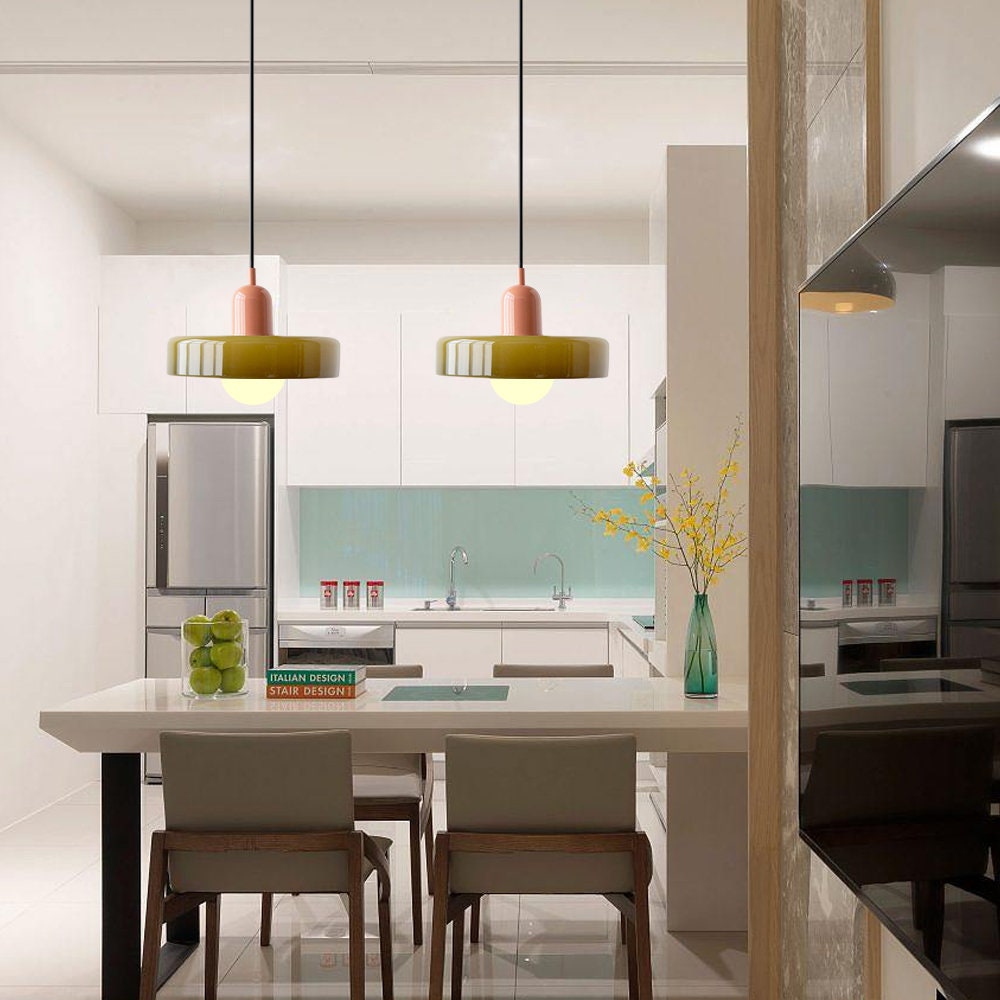 Suspension Bauhaus en Verre - Un Mélange Parfait de Créativité et de Design Moderne