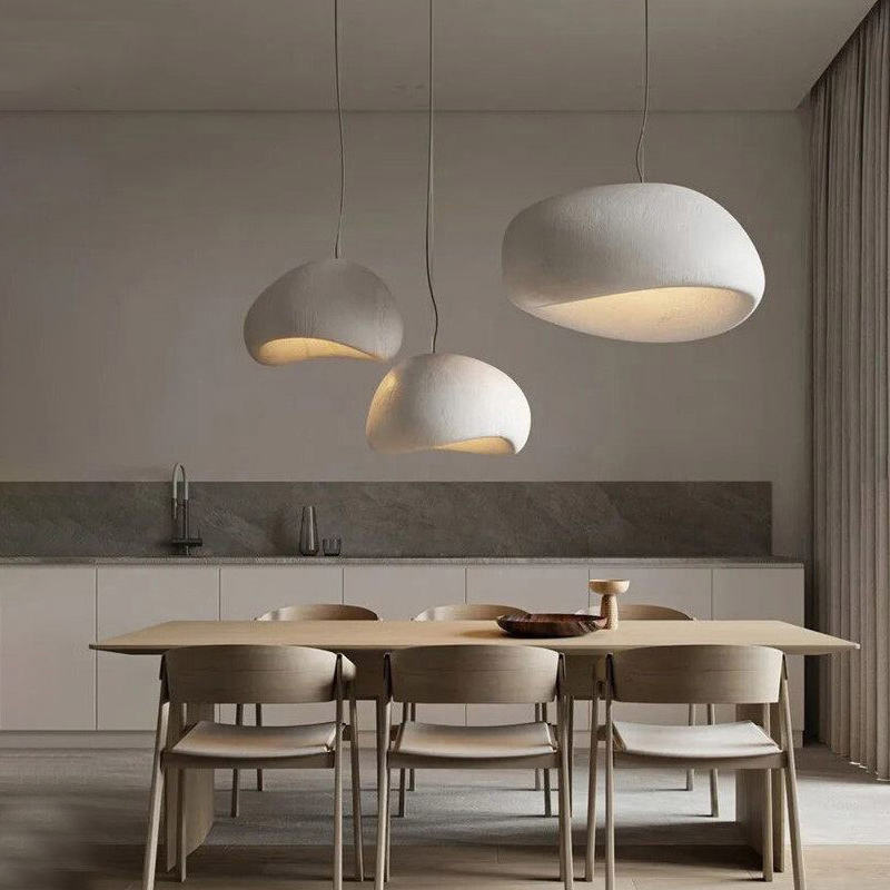 Suspension Wabi Sabi – Éclairage Moderne et Élégant en Trois Tailles