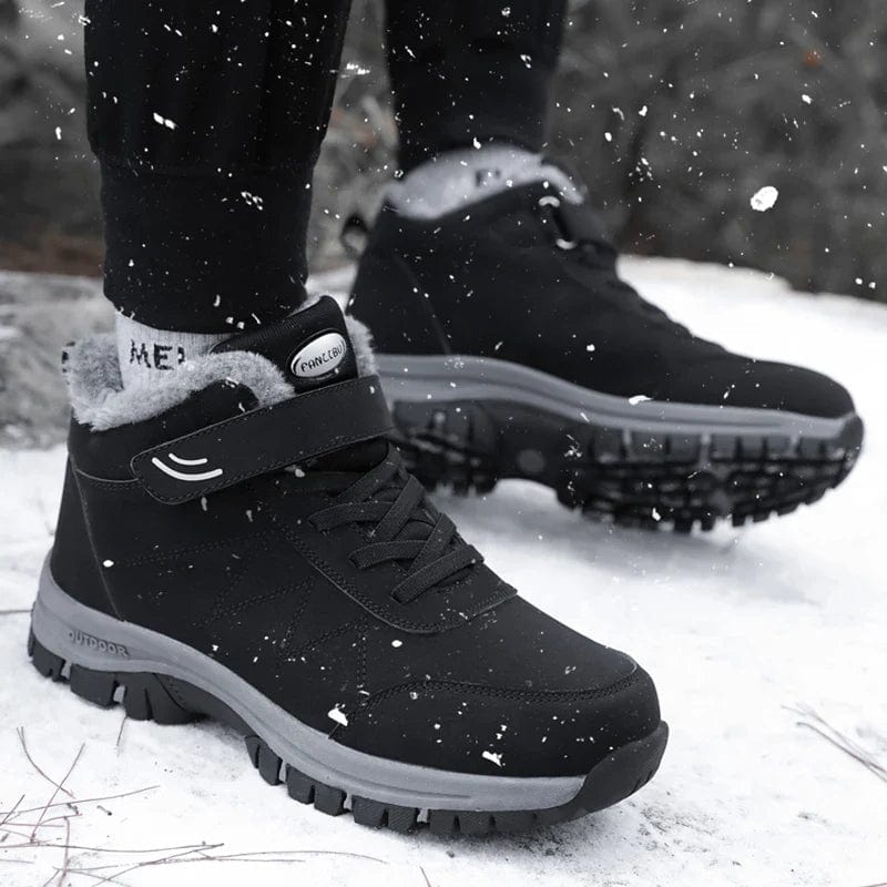 ThermoGrip Boots – Bottes Chaudes Hiver, Antidérapantes, Imperméables, Unisexe avec Fermeture Velcro