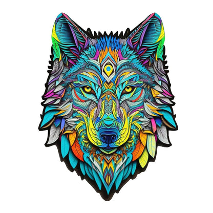 Puzzle en Bois  - Loup Majestueux