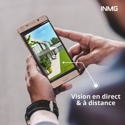 Caméra de Surveillance SoliGuard – Solaire, HD, Détection de Mouvement, Vision Nocturne, Dôme Rotatif Motorisé