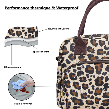 Lunch Bag Isotherme Bandoulière Guépard