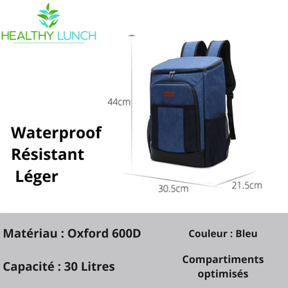 Sac à Dos Isotherme Bleu 30L