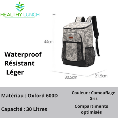 Sac à Dos Isotherme Camouflage Gris 30L