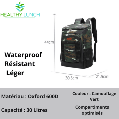 Sac à Dos Isotherme Camouflage Vert 30L
