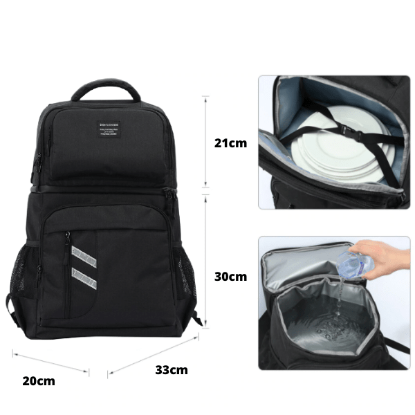 Sac à Dos Isotherme Noir 35L