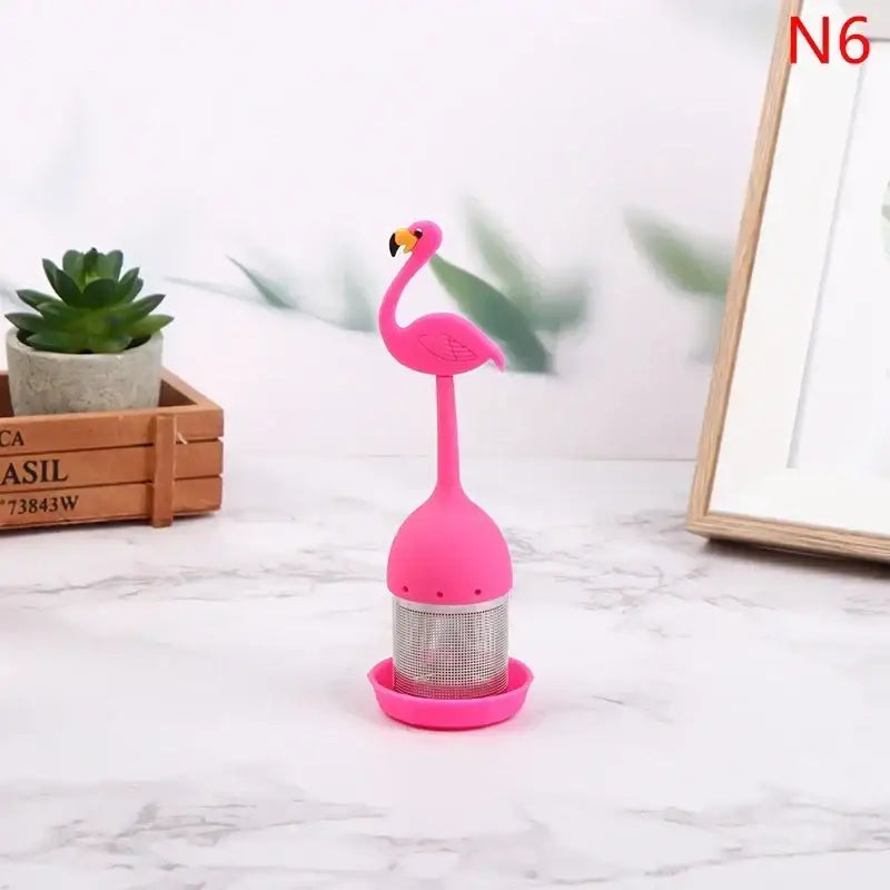 Infuseur à thé flamant rose
