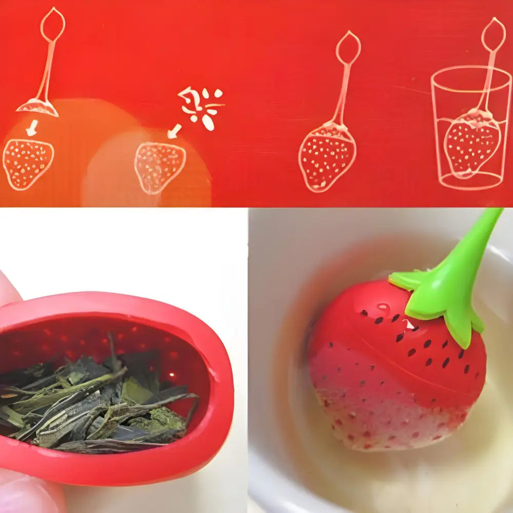 Infuseur à Thé Fraise en Silicone