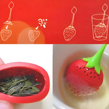Infuseur à Thé Fraise en Silicone