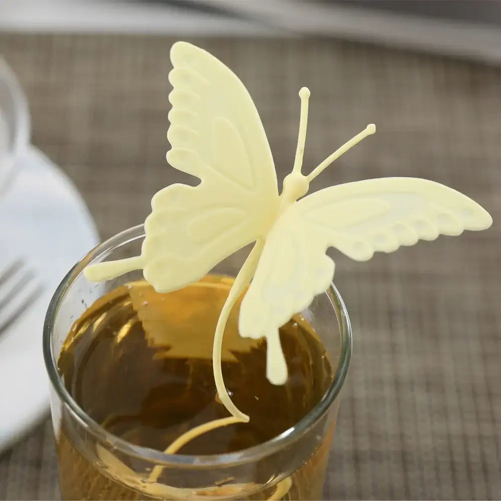 Infuseur à thé papillon - Jaune