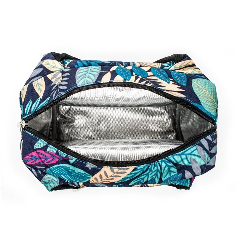 Sac Isotherme Repas Feuilles Multicolores
