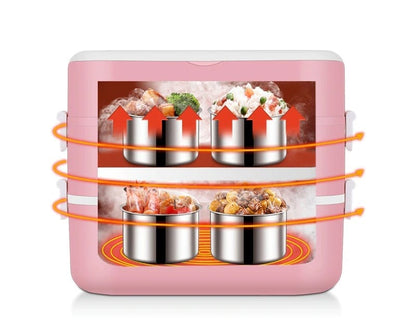 Lunch Box Chauffante Rose