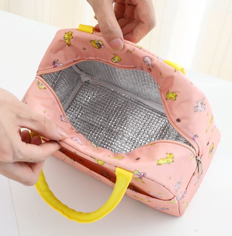 Sac Isotherme Repas Rose Chat Mignon