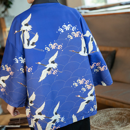 Kimono bleu homme