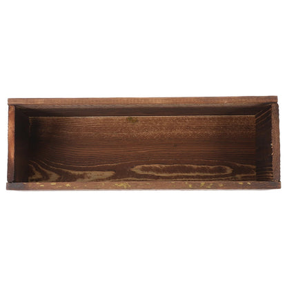 Jardinière Bois Marron et Rectangulaire de Style Vintage