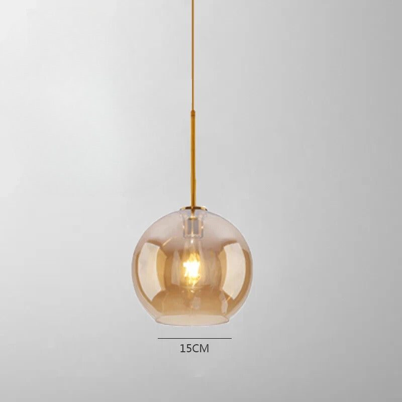 Lampe de Chevet Suspendue en Verre Nordique