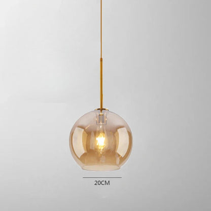 Lampe de Chevet Suspendue en Verre Nordique
