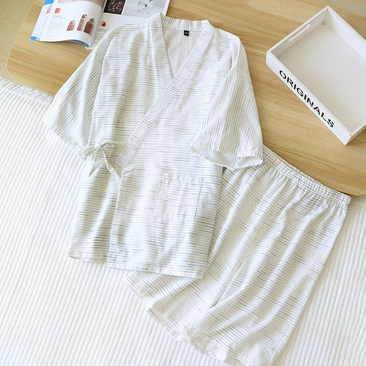 Jinbei Homme Bleu ’Samura Set’ - Blanc / S
