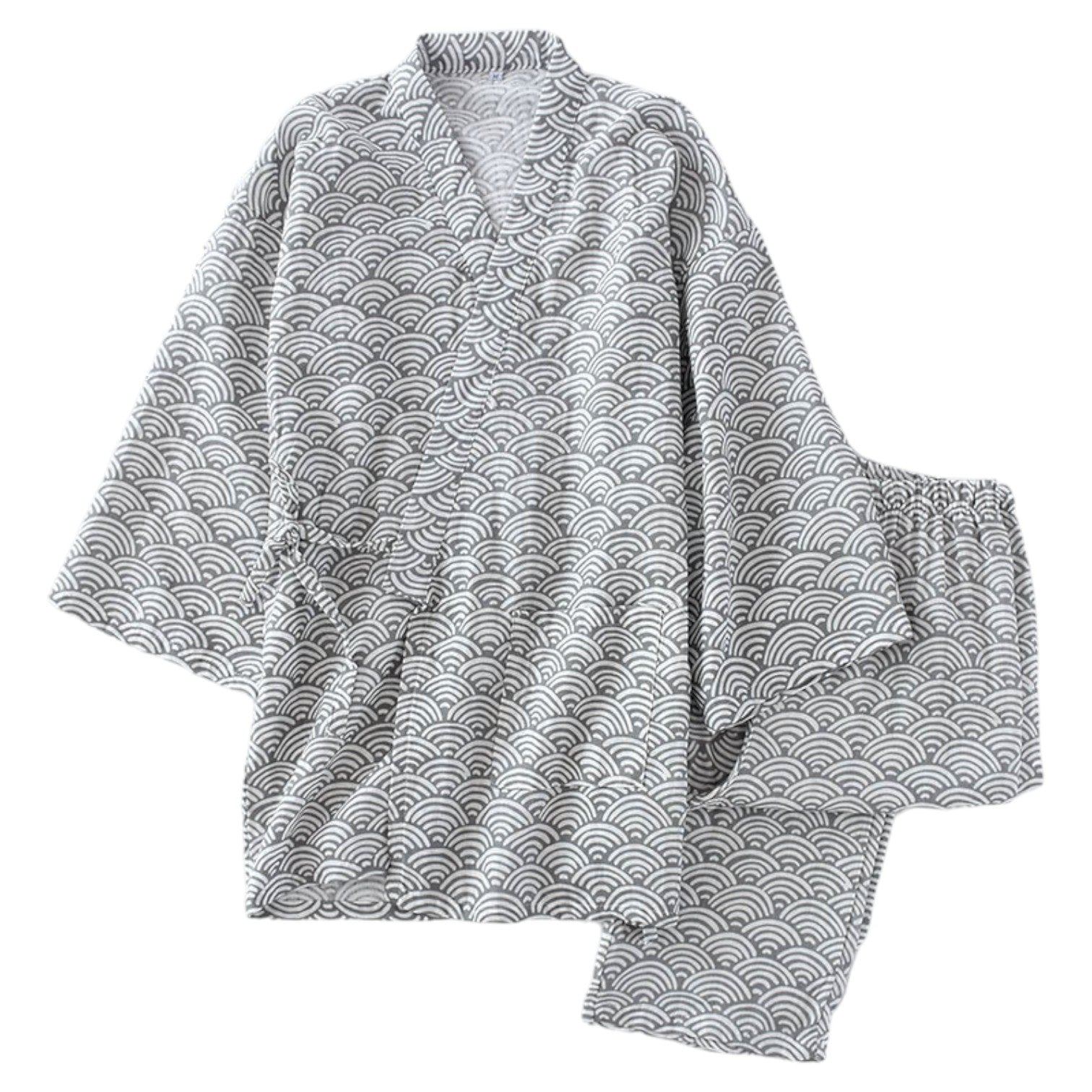 Jinbei Homme Traditionnel ’Kojiro’ - Gris / S