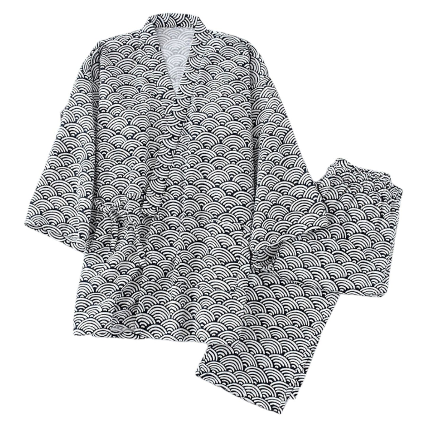 Jinbei Homme Traditionnel ’Kojiro’ - Noir / S