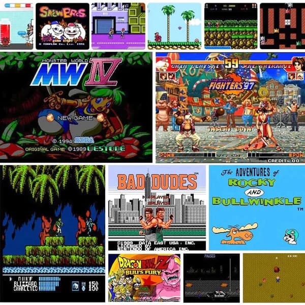 Console Retro Infinity – Plus de 15 000 Jeux Classiques, Connexion HDMI, Manettes Sans Fil Incluses