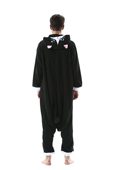 Combinaison Pyjama Homme Chat Noir