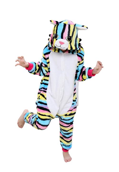 Combinaison Pyjama Chat Multicolore