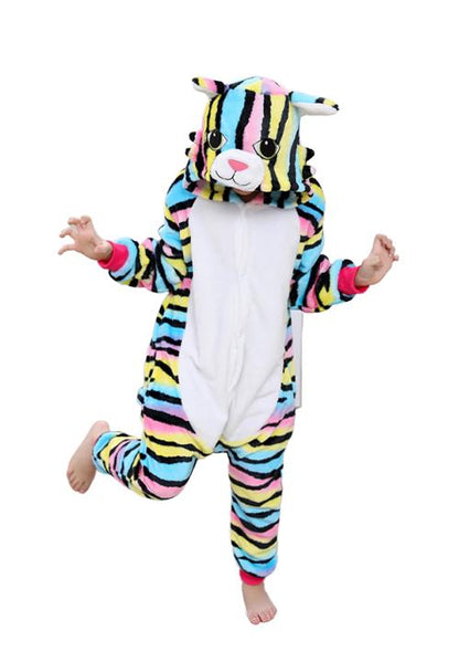 Combinaison Pyjama Chat Multicolore