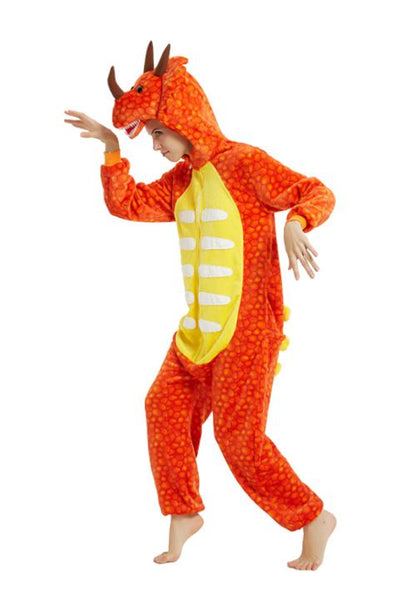Combinaison Pyjama Dragon Orange